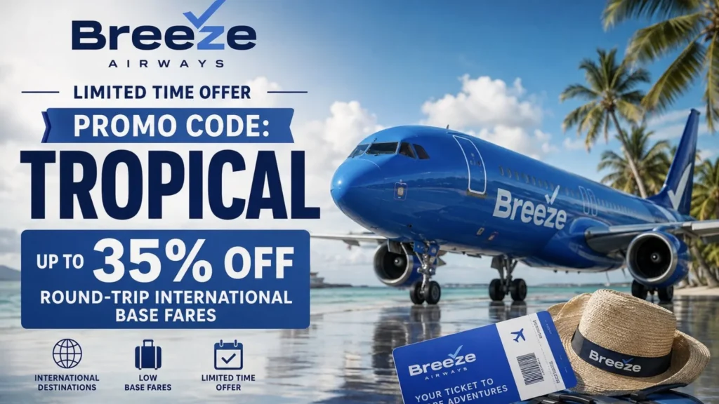 Breeze Airline Promo Code